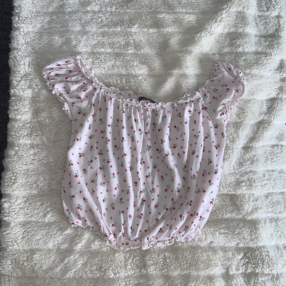 Off the shoulder rare brandy top